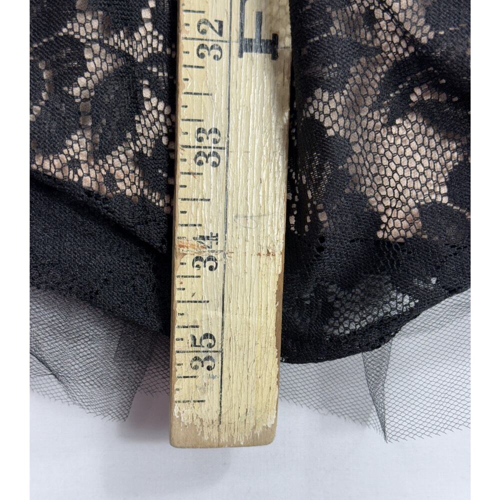 Betsy & Adam (B&A) Black Lace Fit and Flare Cocktail Dress sz 10 - Picture 10 of 13